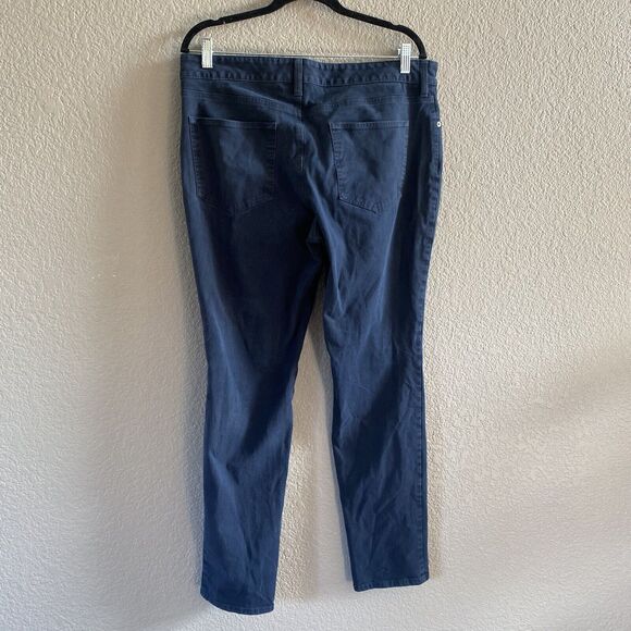Everlane Pants Mens 34x 32 ( Actual 35x 30.5) Blue Cotton Stretch Slim 5 Pocket - Picture 2 of 9